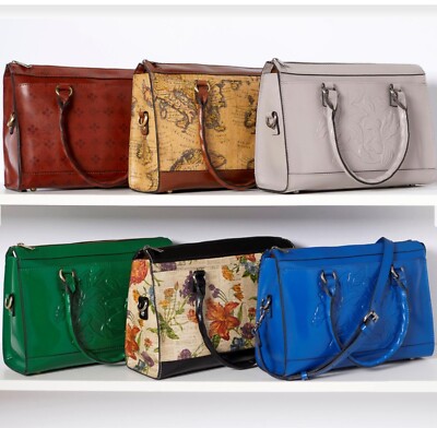 Patricia Nash Josselin Leather Medium Bag Satchel & Crossbody