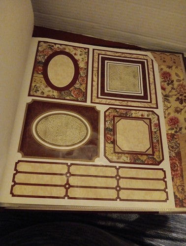 New Seasons 12" x 12" Burgundy Embossed Scrapbook New - Picture 9 of 23