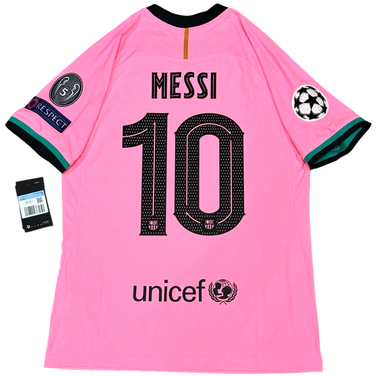 2020/21 Barcelona Authentic Third UCL Jersey #10 Messi