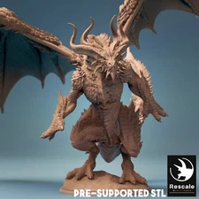 Bahamut by Rescale Miniatures | D&D | DnD | Pathfinder | Print on Demand