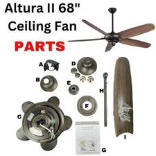 Altura II 68 in. Indoor Bronze Ceiling Fan w/ Downrod Genuine Replacement Parts