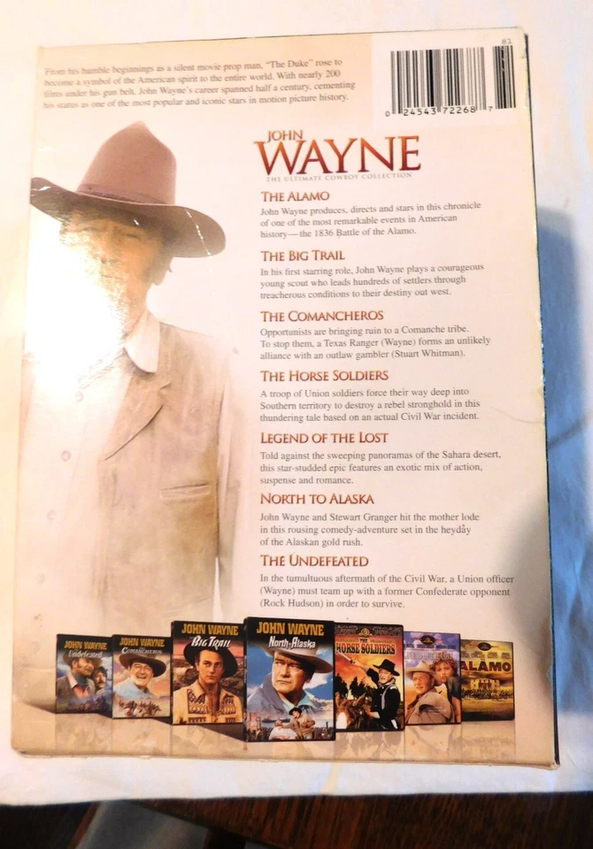 JOHN WAYNE, THE ULITMATE COWBOY COLLECTION. DVDS, 7 MOVIES. - Image 4 of 4