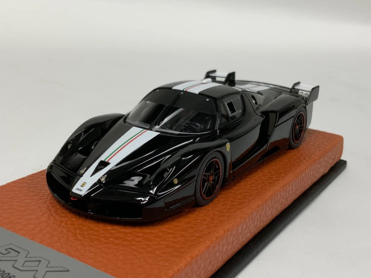 1/43 BBR Ferrari FXX in Gloss Black from 2006 BBR180B Leather Base 