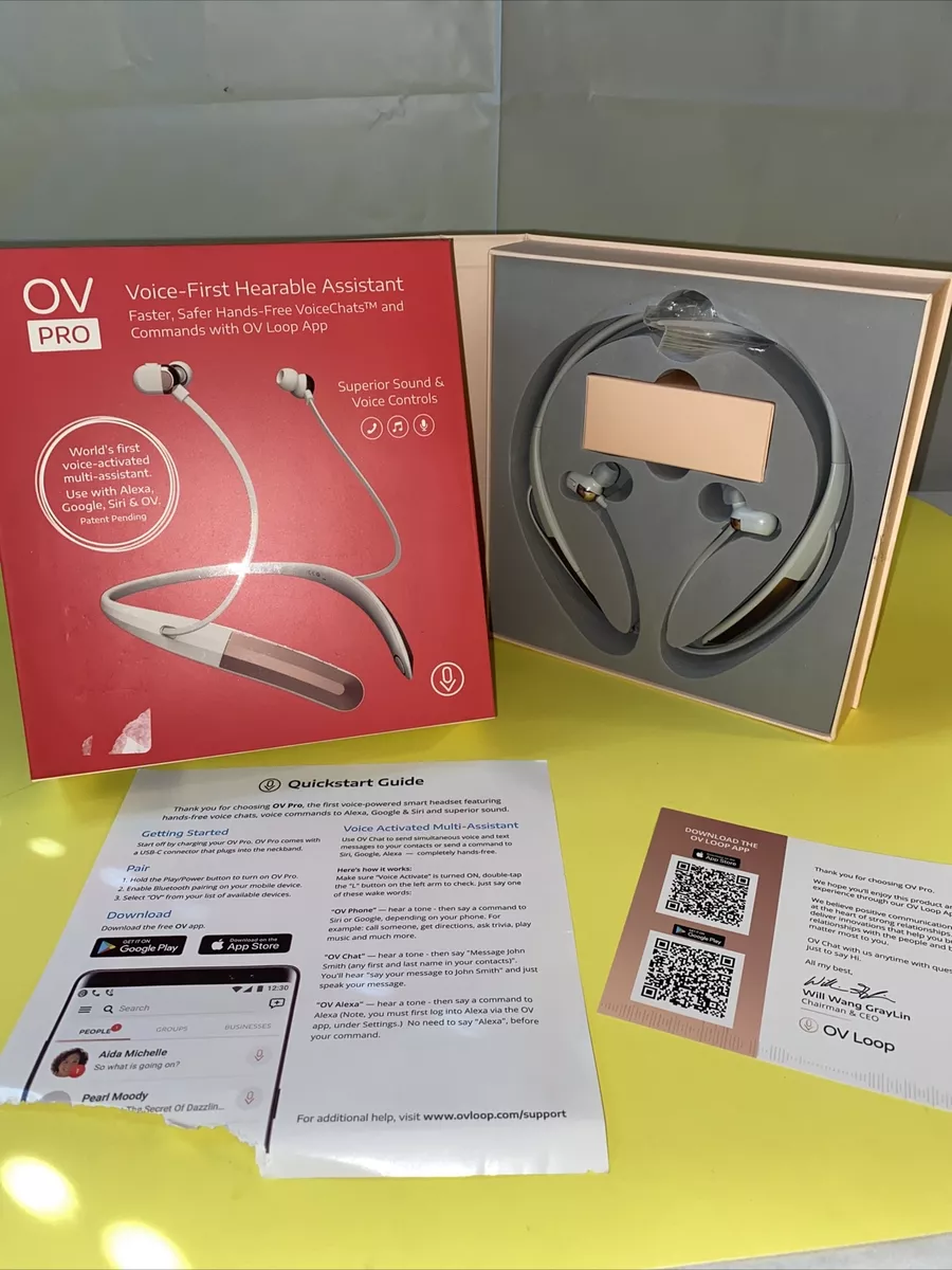 OV Pro Headphones Voice First Hearable Assistant Bluetooth Headset