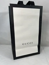 Authentic Empty Gucci Shopping Gift Bag With Ribbon 11x6.5x4.5”