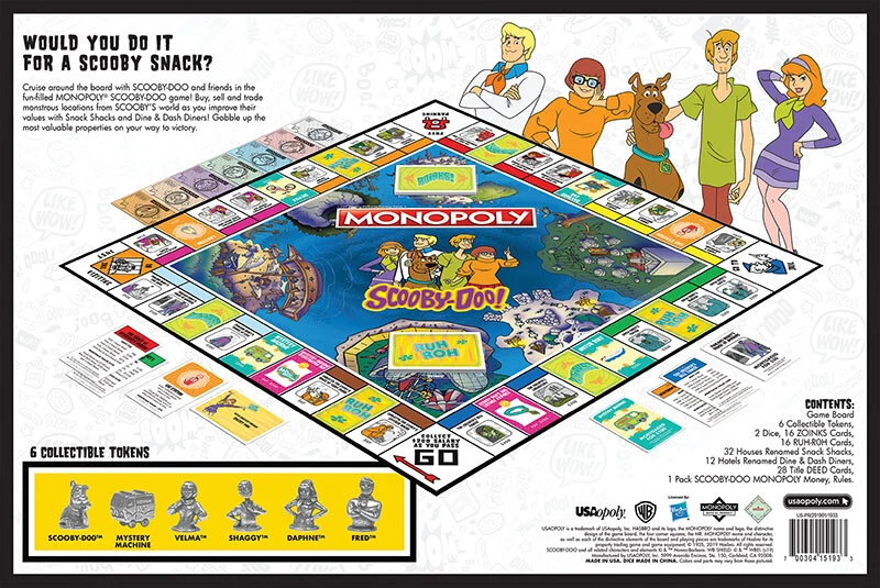 Scooby-Doo MONOPOLY®  8+ 2-6 players 60+ minutes   +  Free CD See Description! - Image 2 of 3