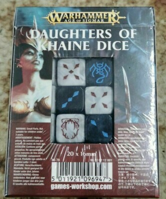 キャラクター Daughters of Khaine Dice Games Workshop Warhammer Daughters of Khaine Dice BNIB New Age of