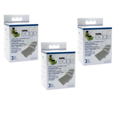 Sparpack = 9 x Fluval Edge Aktivkohle Filtereinsatz insgesamt 3 Pack - A1379