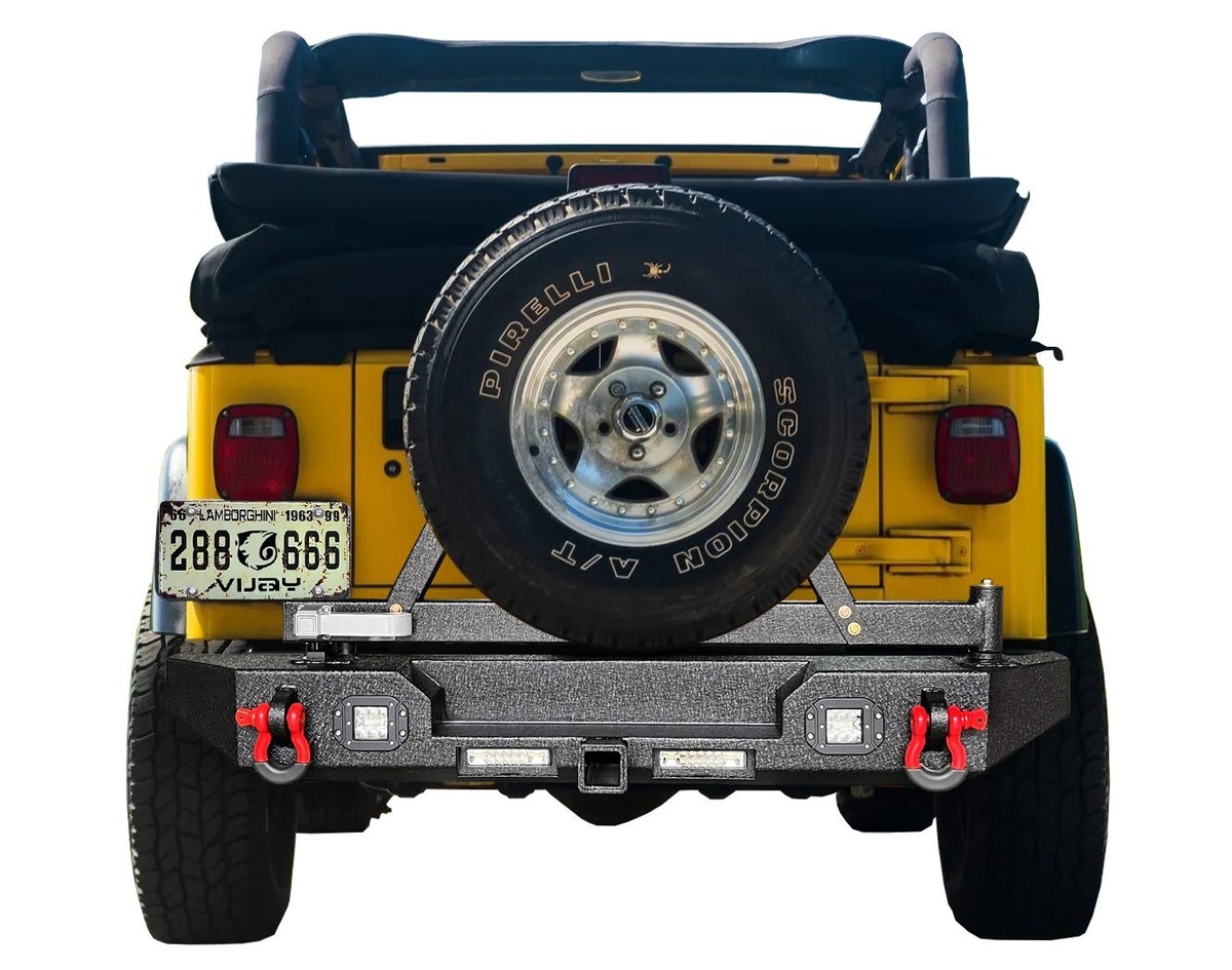 Vjay For 1997-2006 Wrangler TJ Textured Front Bumper wth Wnch Plate | eBay n 2025 | 2006