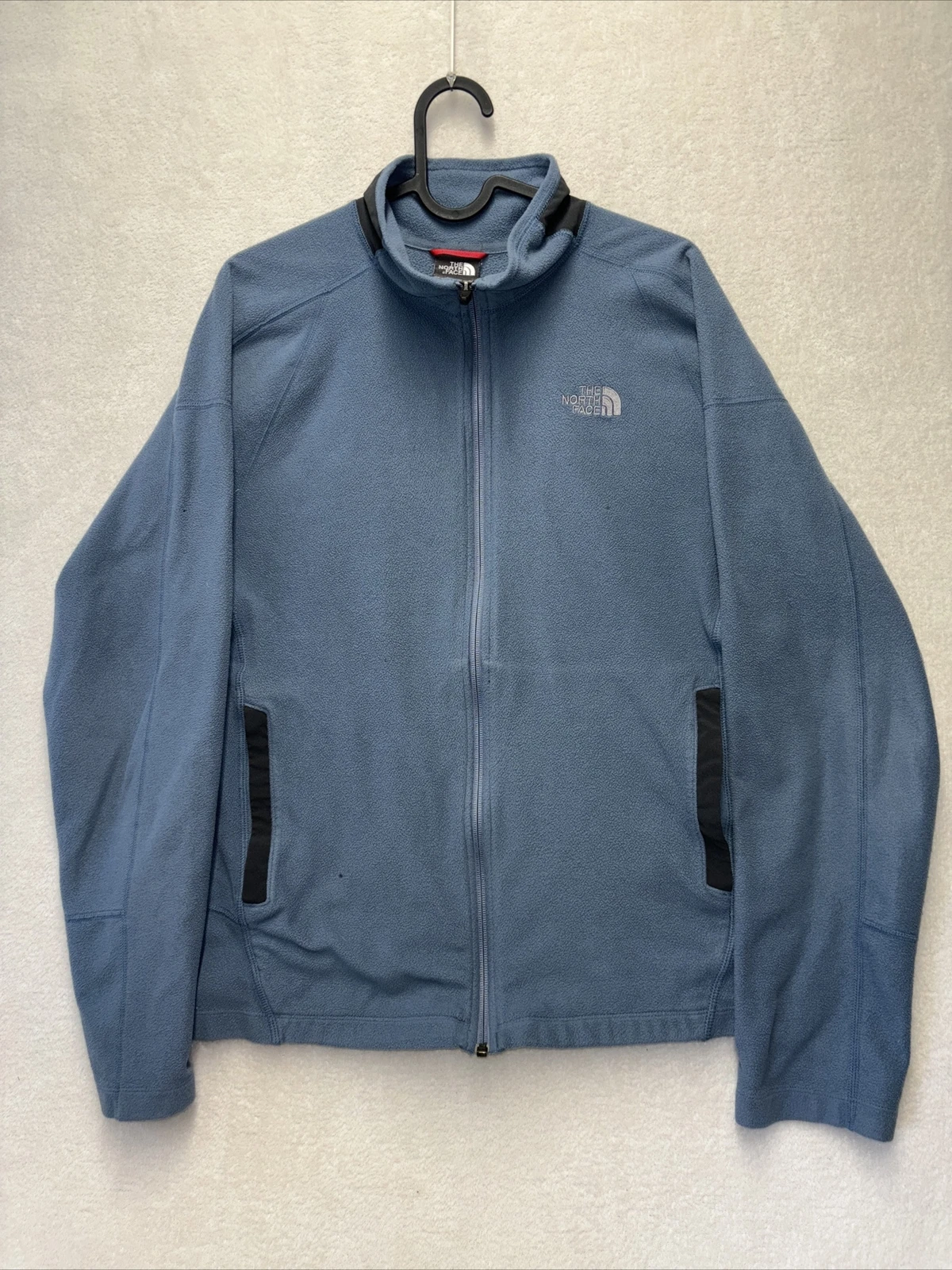 The North Face Fleece Jacket Pullover Blue Men’s Size Medium Full Zip up