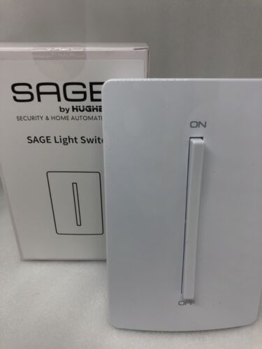 Hughes Sage Single Gang Light Switch White 296611  Home Automation - Picture 1 of 5