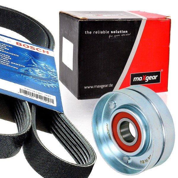 Bosch 6PK1250 Keilrippenriemen + Rolle FüR Opel Astra H Zafira B 1.7 Cdti-image