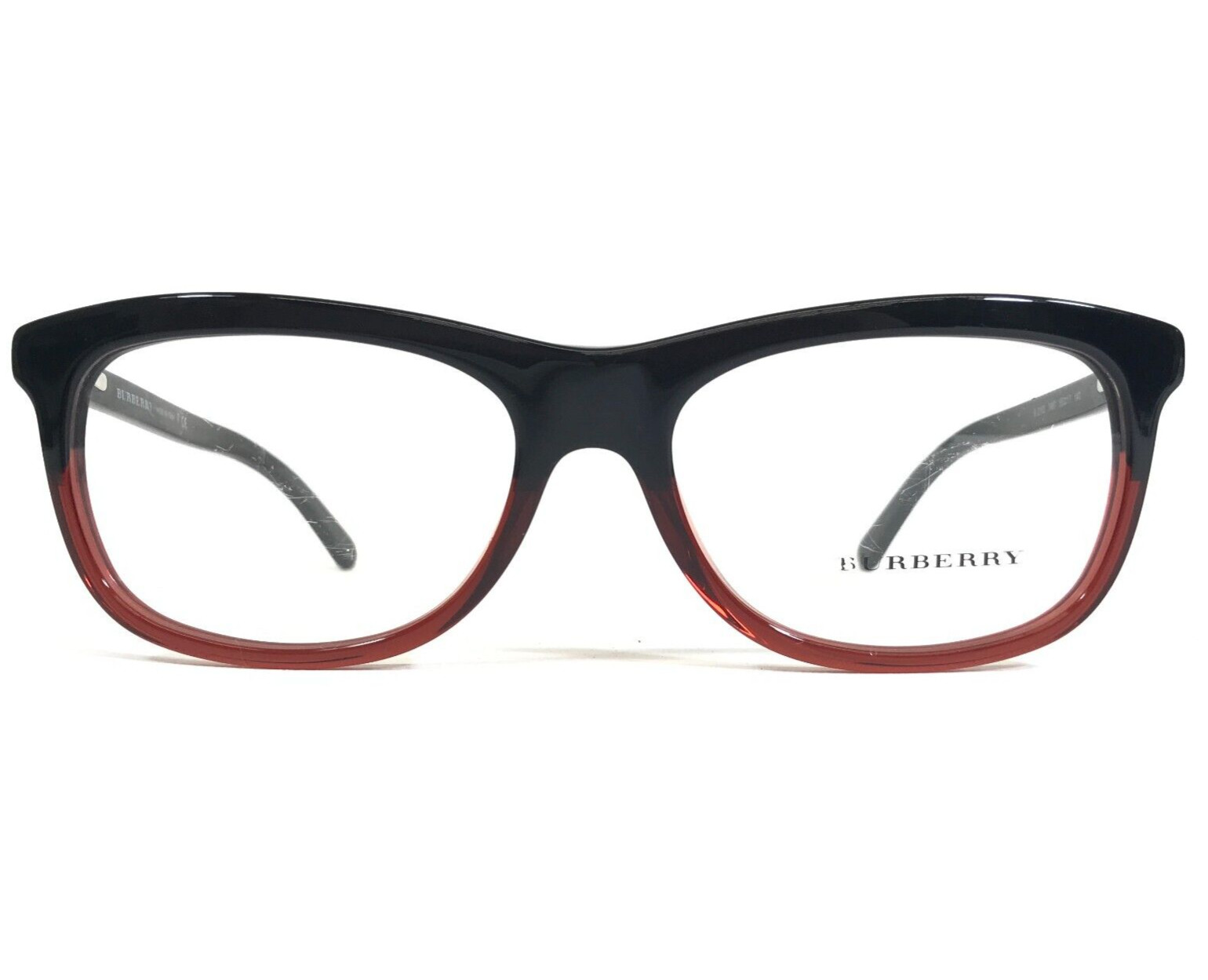 Оправа для очков Burberry B 2163 3467 Черно-красная квадратная Кошачий глаз 55-17-140