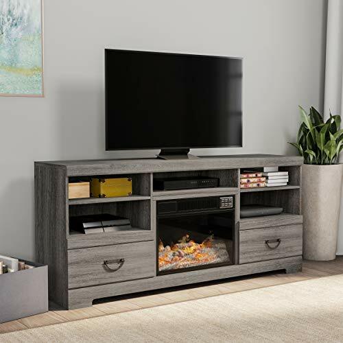 Lavish Home 80 Fpwf 8 Heat Electric Fireplace Console For Tvs Up