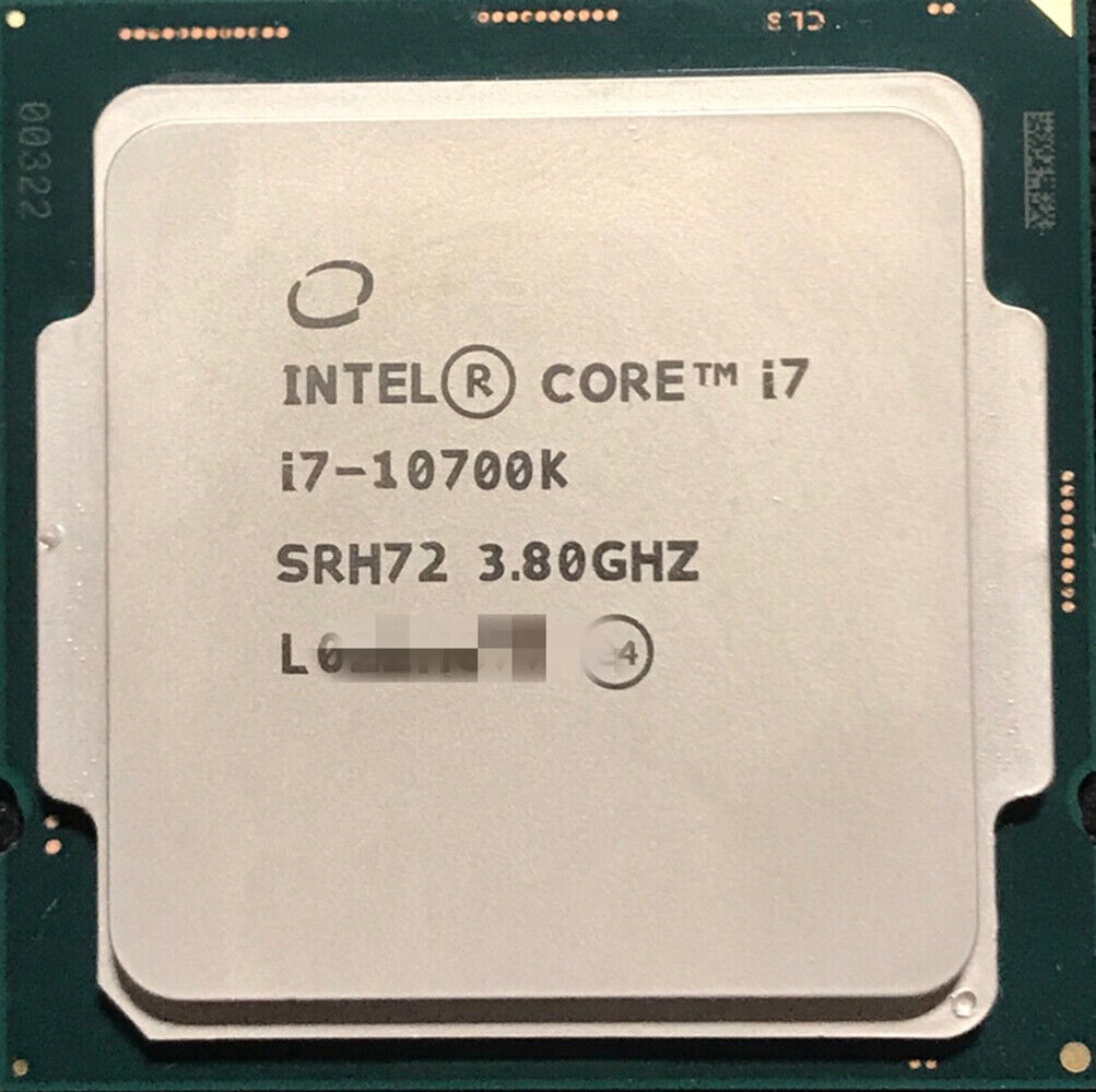 Intel Core i7 10700K 3.8GHz 8-Core 16MB GPU PROCESSOR Intel Core i7 10700K 3.8GHz 8-Core 16MB GPU PROCESSOR