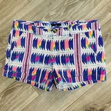 American Eagle Shorts Womens Size 6 Midi Stretch Multicolor Abstract Print Twill