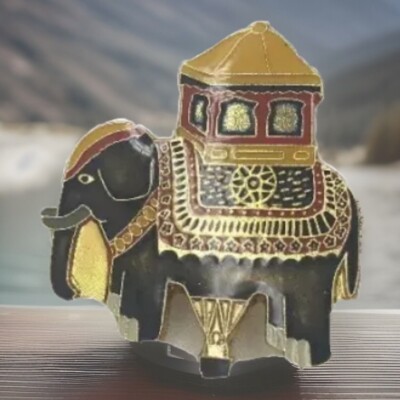 Malcolm Forbes Hot Air Balloon Elephant Pin 