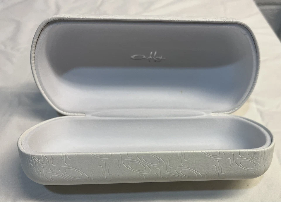 Oakley Grande Blanco Rizado Gafas de Sol Estuche con Funda Protectora Limpieza Foto 4 de 4
