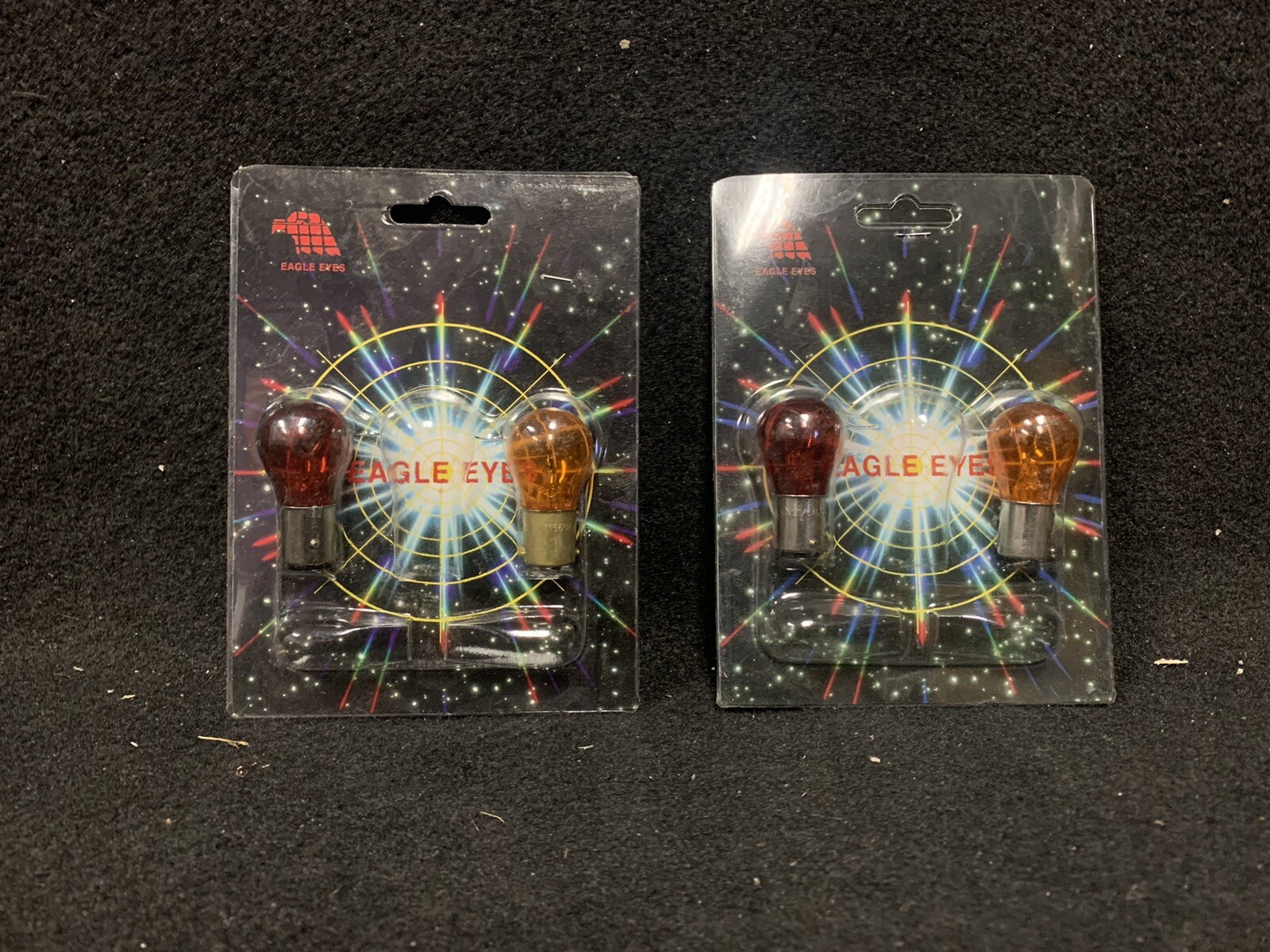Eagle Eyes 1156/1157 Amber/Red Bulbs Twist Style Base 4PCS (2 SETS)  