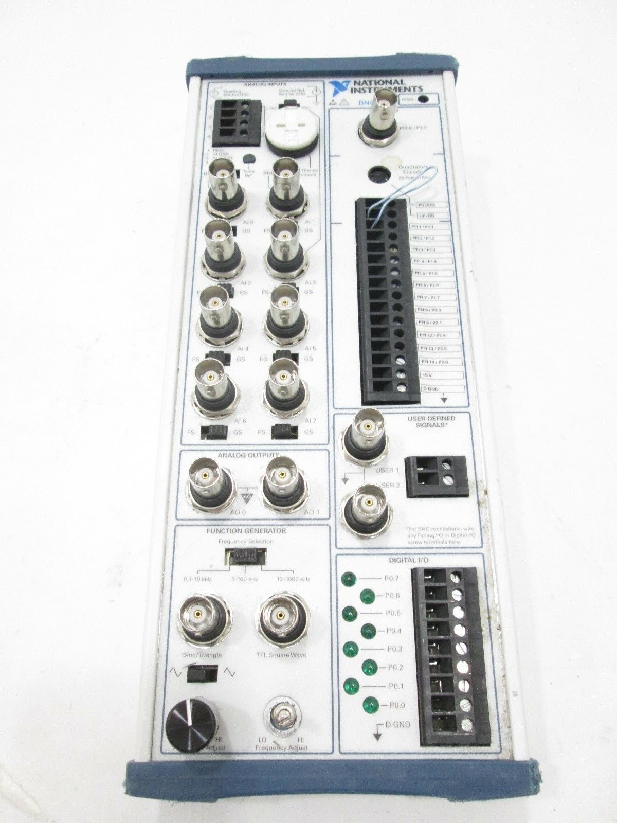 National Instruments BNC-2120 Connector Block w Function Generator ...