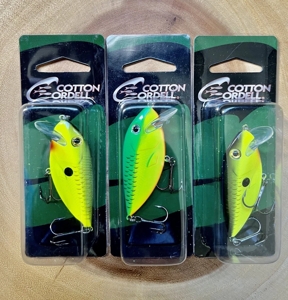 CRD OWAFER Crankbaits (lote de 3) Cordell de algodón, pesca de lubina, ¡envío gratuito! Nuevo con etiquetas Foto 3 de 4