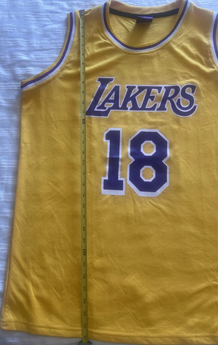 Los Angeles LA Lakers 18-19 Replica Yellow Jersey XL Wish Jersey Promo