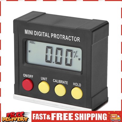 360 Degrees Digital Protractor Inclinometer Electronic Level Box w/Magnetic Base