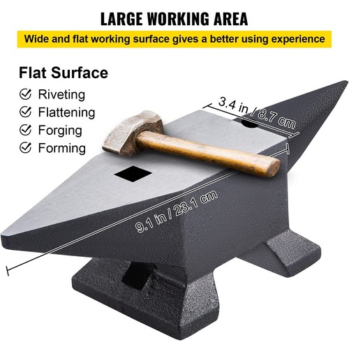 Polishing Cast Iron To Mirror Finish 22 Lbs/10kg Single Horn Anvil Shaping, Ben - Picture 5 of 10