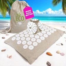 Eco Acupressure Pillow Bed of Nails Flat Massage Cushion 41x28x10cm Acupuncture