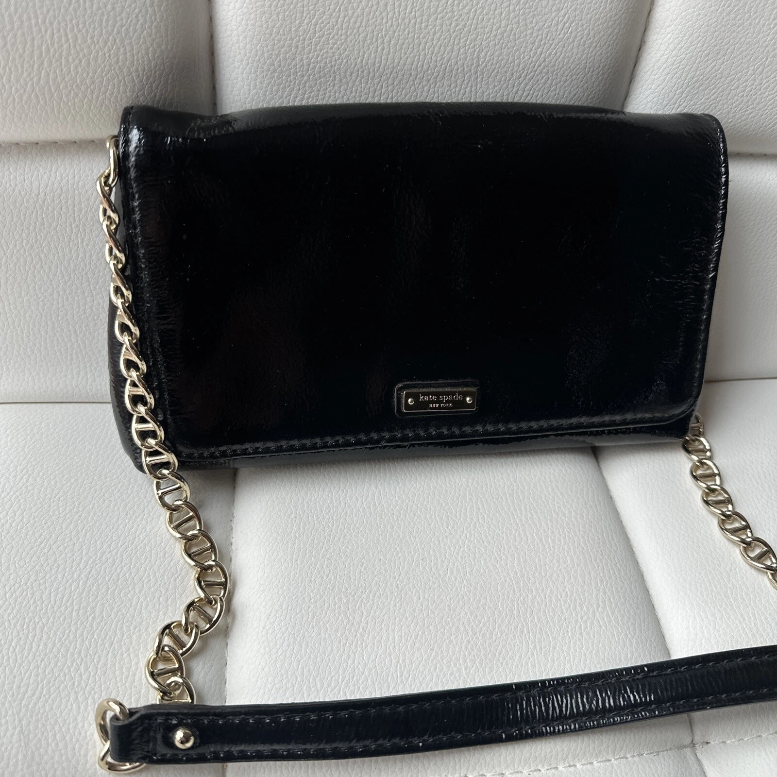 Borsa a tracolla Kate Spade Slicker Monette nuova senza etichette in pelle verniciata