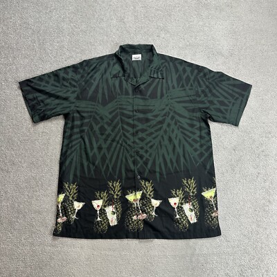 HAWAII Hemd Hawaiishirt Floral G-L Magnum Rockabilly Hawaiianer 15005 Schwarz