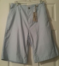 FAZE I Shorts Size 18 Classic Fit Hits The Knee Baby Blue NWT NICE Great Buy