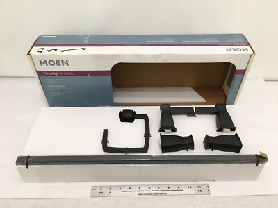 (1) NEW Moen Hensley 3-pc Bath Accessory Kit - MATTE BLACK - MY3593BL (ob)