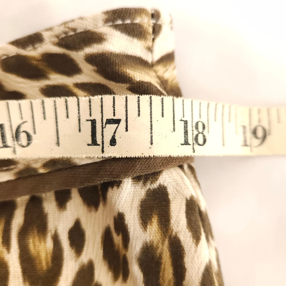 Tommy Bahama Mujer Talla 12 Preciosa Falda Lápiz Estampado Leopardo Guepardo Hasta la Rodilla Foto 4 de 4