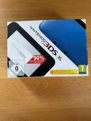 Nintendo 3DS XL Blau/Schwarz mit OVP - Bild 1 von 4