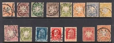 Germany Bavaria Bayern stamp group from an old album