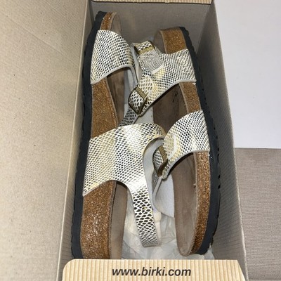2 Birki's Birkenstock Briko-flor Mamba Gold Or Silver Sizes L10/ M8 Sandals New