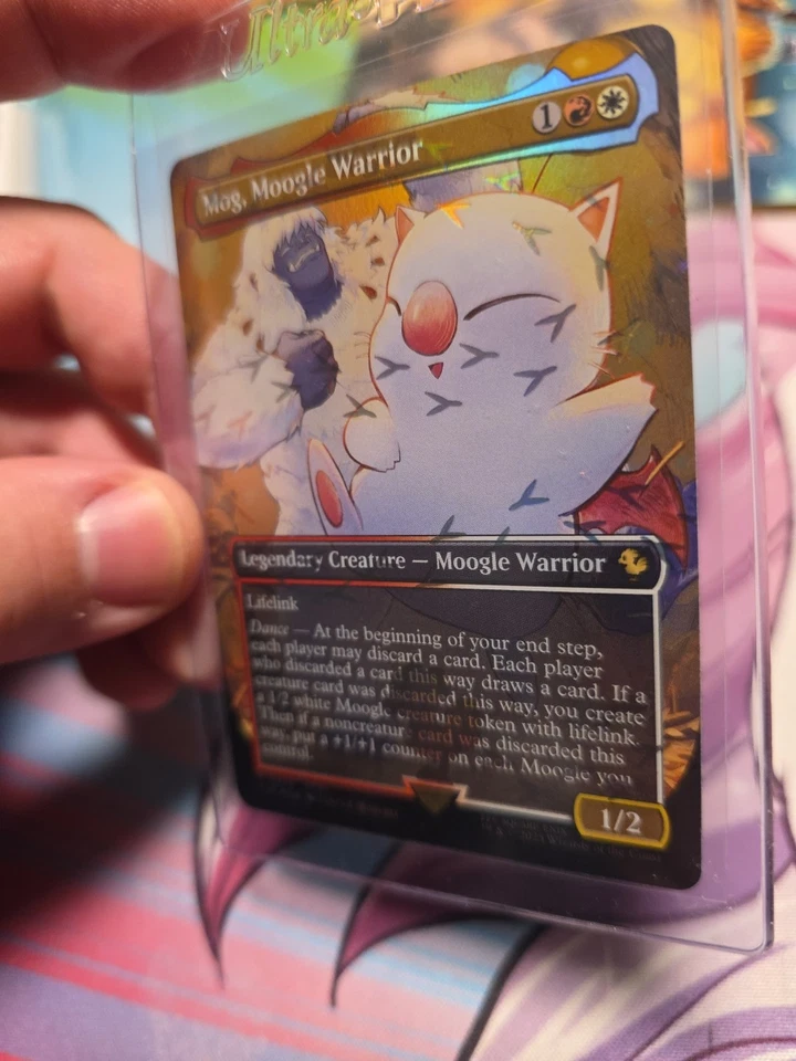 Mog, Moogle Warrior (Borderless) (Chocobo Track Foil) Final Fantasy Magic - 0476 - Image 3 of 4