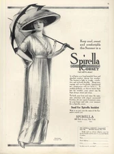 Keep cool sweet & comfortable this summer Spirella Corset ad 1913 Vg