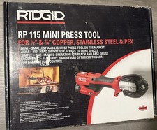 RIDGID RP 115 Mini Press Tool Kit with 1/2” Jaw for Copper & St.steel fitting