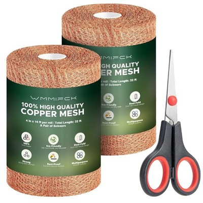 3rd Gen Copper Mesh Rodent Control Kit, 100% Pure Copper Wool for Slugs Snail Pe