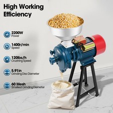 2200W Electric DIY Grinder Dry Feed/Flour Mil...