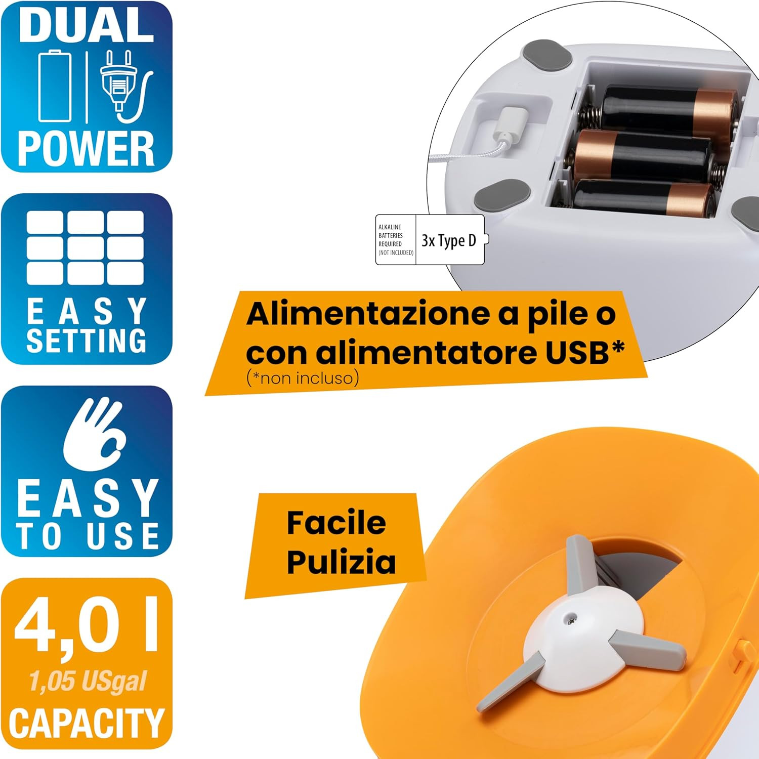 Distributore Automatico Cibo Gatti e Cani 4L | Dispenser 6 Pasti Programmabile - 4