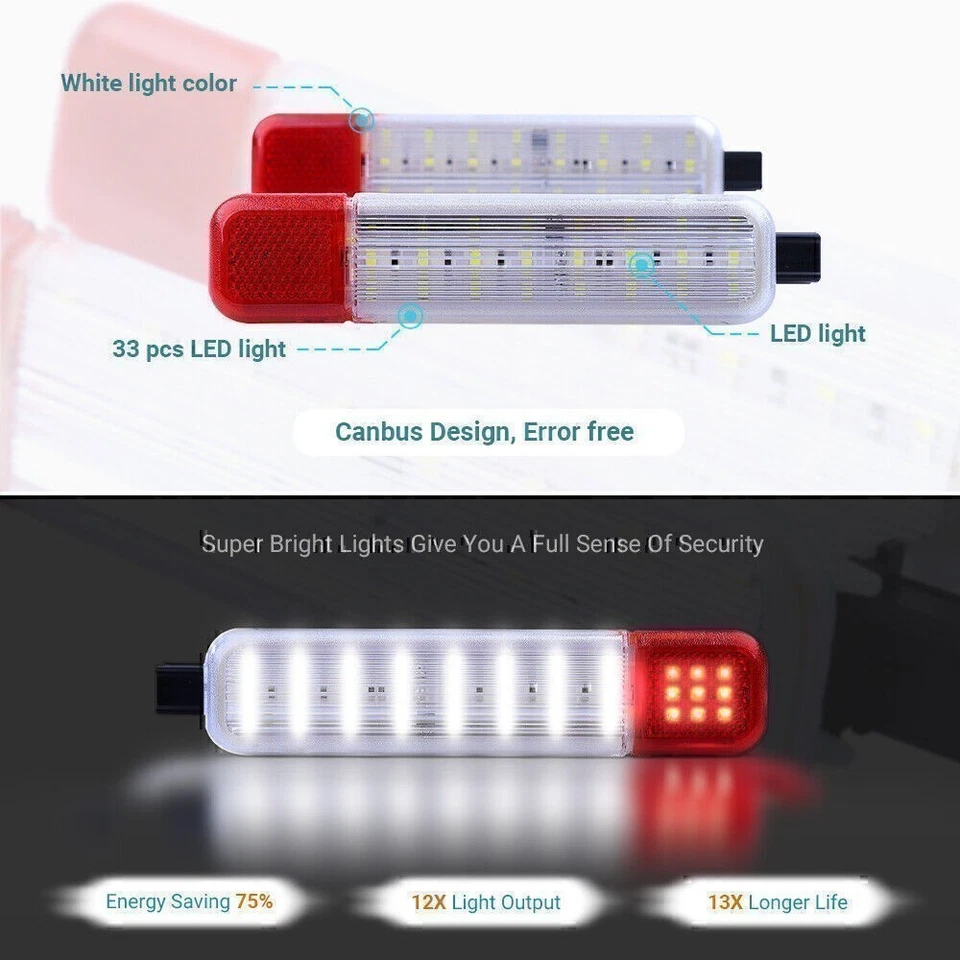 2 luces LED de cortesía de puertas para Chevy C/K Silverado Tahoe 1995-2007 GMC EE. UU. Foto 4 de 4
