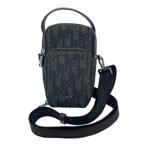 DIOR Lady D-Joy Micro Pouch Navy Jacquard Shoulder Bag 2OBCA326YSE #OKB3691