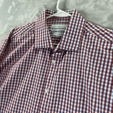 Mizzen + Main Shirt men's XL Standard Fit Leeward Button Up Performance Plaid
