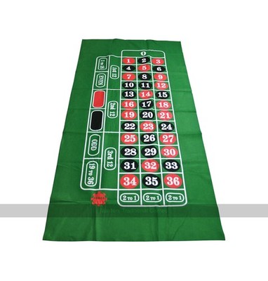 Roulette Matte - grünes Filztuch, 180 x 90 cm (UK)