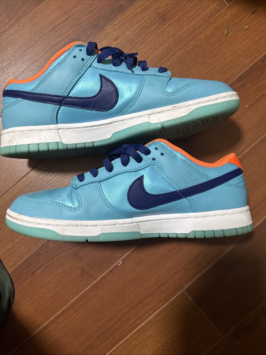 Nike Dunk SE Low Men's Size 9.5 Baltic Blue/Total Orange 2024 HQ1538-416 View 2