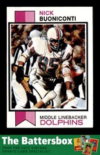 1973 Topps #214 Nick Buoniconti EX+ X3735141