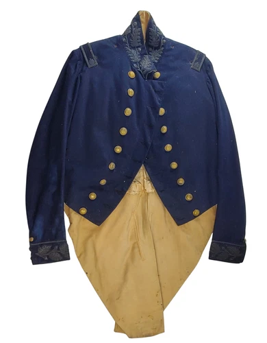 Original 1800s Era Military Uniform Coat Double Breasted Coattee Civil War